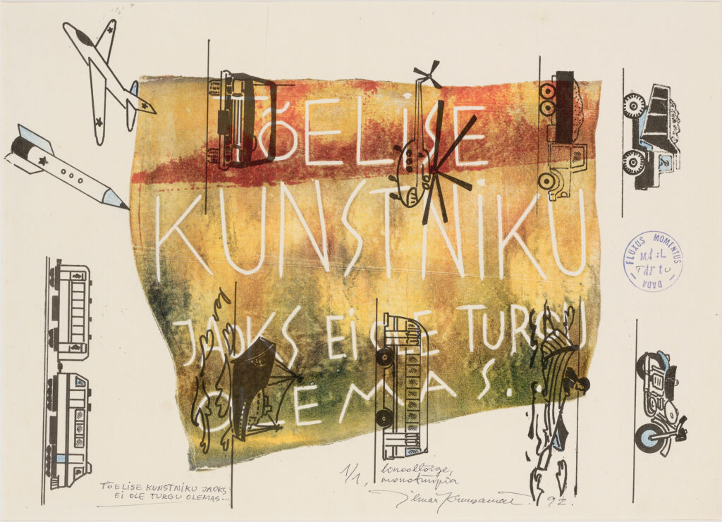 Ilmar Kruusamäe kruusamÄe tõelise kunstniku jaoks ei ole turgu olemas