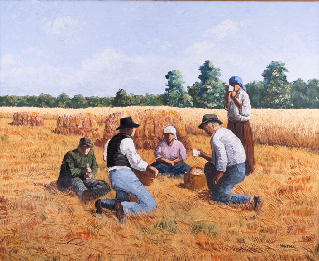 Ninemäe Kohvipaus viljalõikusel Boris Ninemäe "Kohvipaus viljalõikusel" (1980ndad).